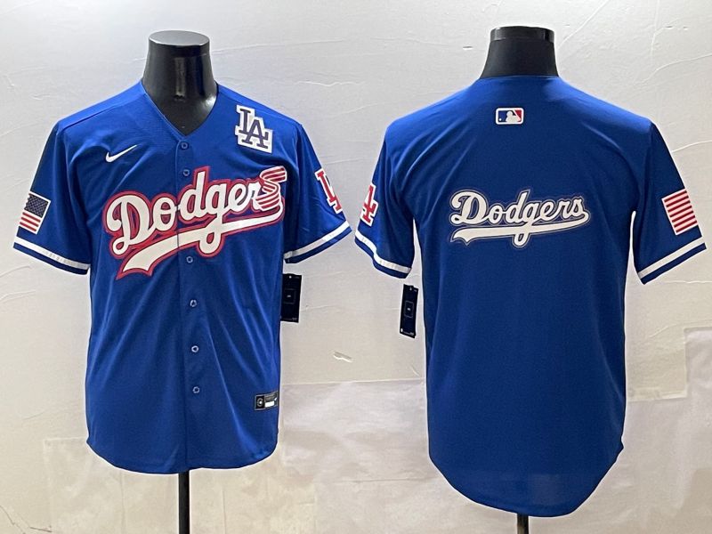 Men Los Angeles Dodgers Blank Blue Second generation Joint Name Nike 2025 MLB Jersey style 20->los angeles dodgers->MLB Jersey